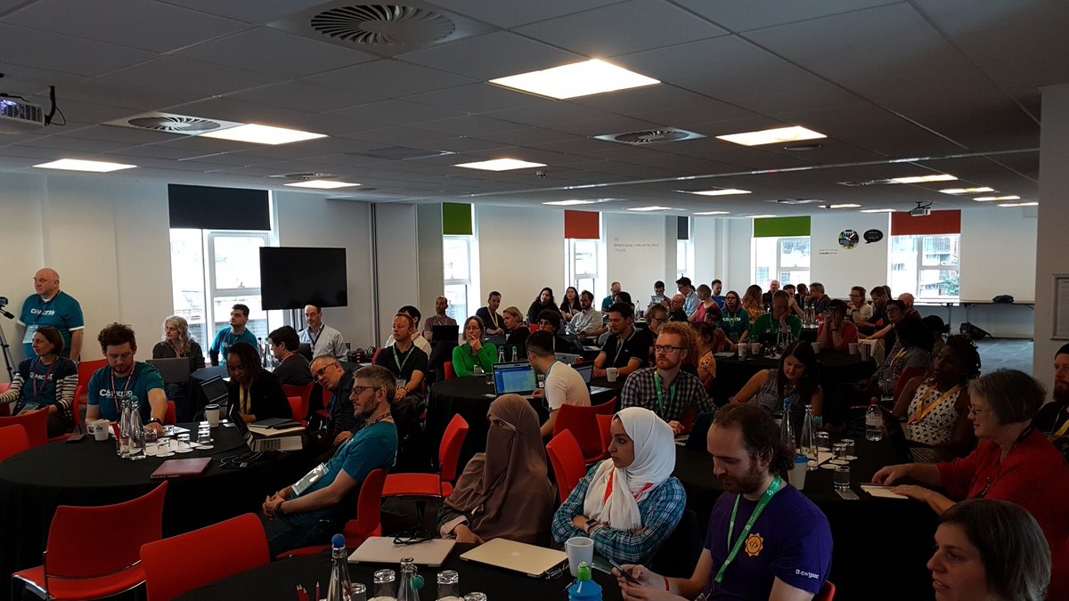 The audience at the start of CarpentryConnect Manchester 2019